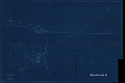 Trimountain Mining Company Stamp Mill Proposed Arrangement of Buildings and Intake Blueprint