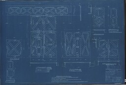 Plans for Wood Machine Shop Doors for Mohawk Mining Company, #3910, Sheet #W1