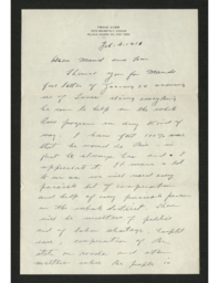 Frank Ayer to Maud and Tom Wilcox, 1951-02-04