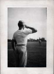 Tom Ross Saluting on Ballfield