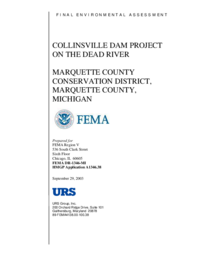 Final Environmental Assessment Collinsville Dam Project on the Dead River