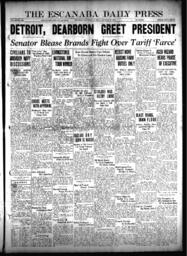 The Escanaba Daily Press, 1929-10-22