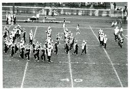 Marching Band Performing (Part of the NMU Historic Photographs Collection)