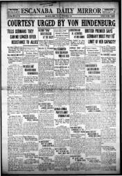 Escanaba Daily Mirror, 1918-11-29