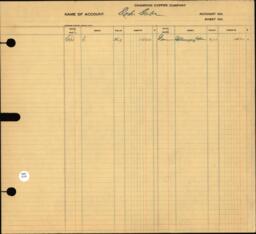 Copper Range Company Transfer Ledger 1907-1928, #048 Expenses G