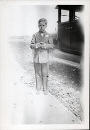 Young Tom Ross in First Communion Outfit (1 of 2)