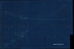 Trimountain Mining Company Stamp Mill Proposed Arrangement of Buildings and Intake Blueprint