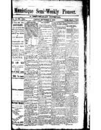 Manistique Semi-Weekly Pioneer, 1892-09-06