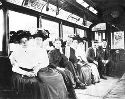 Inside of Houghton County Streetcar--Travel in Style