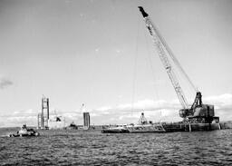 Equipment for Mackinac Bridge construction (1 of 4)