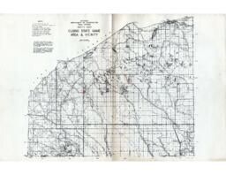 Cusino State Game Area and Vicinity Map