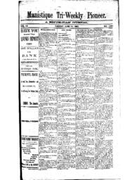 Manistique Tri-Weekly Pioneer, 1892-06-14