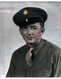 Bust Portrait of World War II Soldier