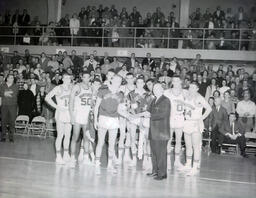 (634-01) Basketball--NMC vs. Lawrence Tech Mar. 4, 1961