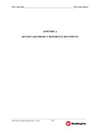 Silver Lake Dam Root Cause Report Appendix A