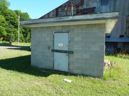 Exterior of Painesdale Mine and Shaft Block Building