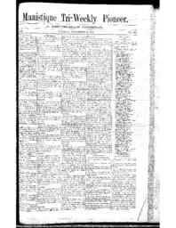 Manistique Tri-Weekly Pioneer, 1888-11-06