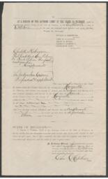 (Box 70-09) Laughing Whitefish Charlotte Kobogum et. al. vs. The Jackson Iron Company, 1887-1888, Folder 1 (1 of 4)