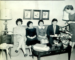 President's Reception March 13, 1960: Four Guests from Asia (1)