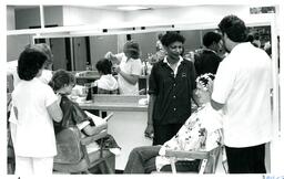 Back View of Customers and Students in Hair Salon (Part of the NMU Historic Photographs Collection)