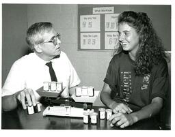 John Kiltinen and Seaborg Summer Science Academy Student (Part of the NMU Historic Photographs Collection)