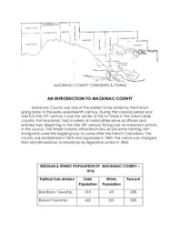 Mackinac County 1910 Census Statistics