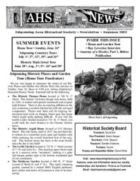 Ishpeming Area Historical Society Newsletter, Summer 2022