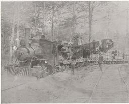 Thompson Train Hauling Lumber