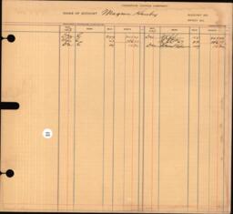 Copper Range Company Transfer Ledger 1907-1928, #056 Expenses H