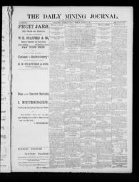 The Daily Mining Journal, 1885-08-18