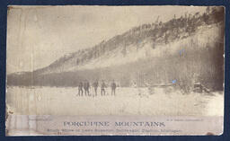 Five Men with Shovels in Porcupine Mountains