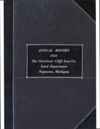 Cleveland-Cliffs Iron Company Land Department Annual Report, 1930 (Part 1)