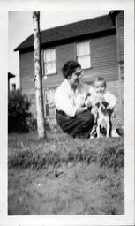 Mother and Child with Dog