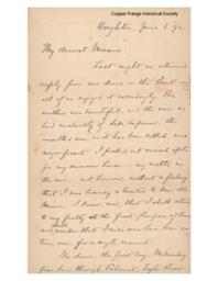 Lucius Lee Hubbard to Fannie Hubbard, 1892-06-05