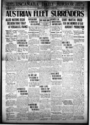 Escanaba Daily Mirror, 1918-11-01