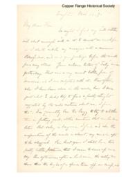 Lucius Lee Hubbard to Fannie Hubbard, 1891-03-12