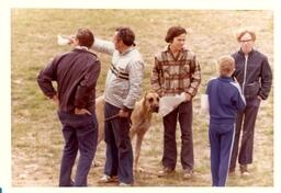 Group of People Standing Outdoors Holding Papers (Part of the NMU Historic Photographs Collection)