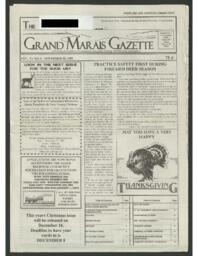 Grand Marais Gazette, 1999-11-18