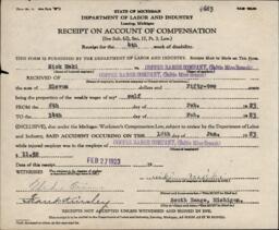 Incomplete Copper Range Company Workman's Compensation Fatality Record--Maki, Nick