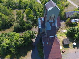 Drone's Eye View of the Champion Mine #4 Shaft House, 2018-09-03 (18 of 65)