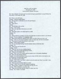 Leonard Hebert Oral History Transcript, 1998