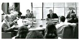 Meeting of John X. Jamrich and the Board of Control (Part of the NMU Historic Photographs Collection)