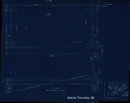 Champion Mill Chair Frame for Cage for Intake Shaft Blueprint