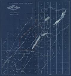 Copper Range Company Explorations Map