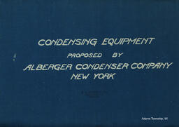 Condensing Equipment Proposed by Alberger Condenser Company New York (1 of 12)