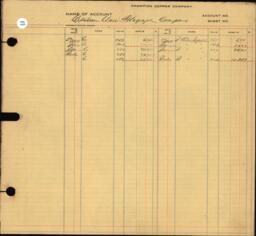 Copper Range Company Transfer Ledger 1907-1928, #108 Expenses W