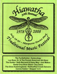 Hiawatha Music Festival Program, 2008