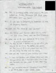 Leo LaFond Oral History Transcript, undated