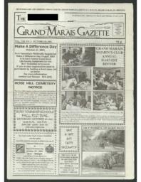 Grand Marais Gazette, 2001-10-18